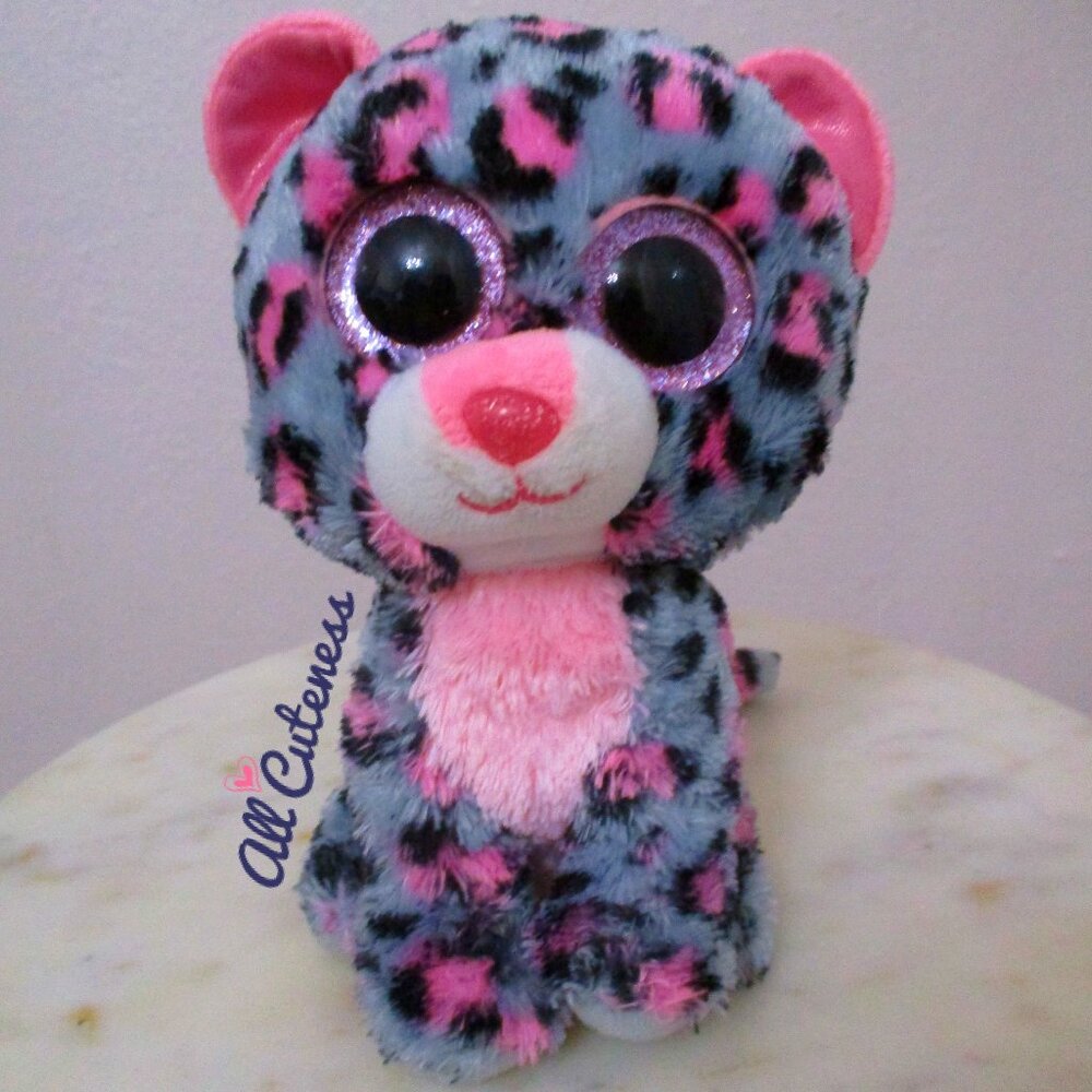 TY Beanie Boos Tasha Leopard Kitty Beanie Plush